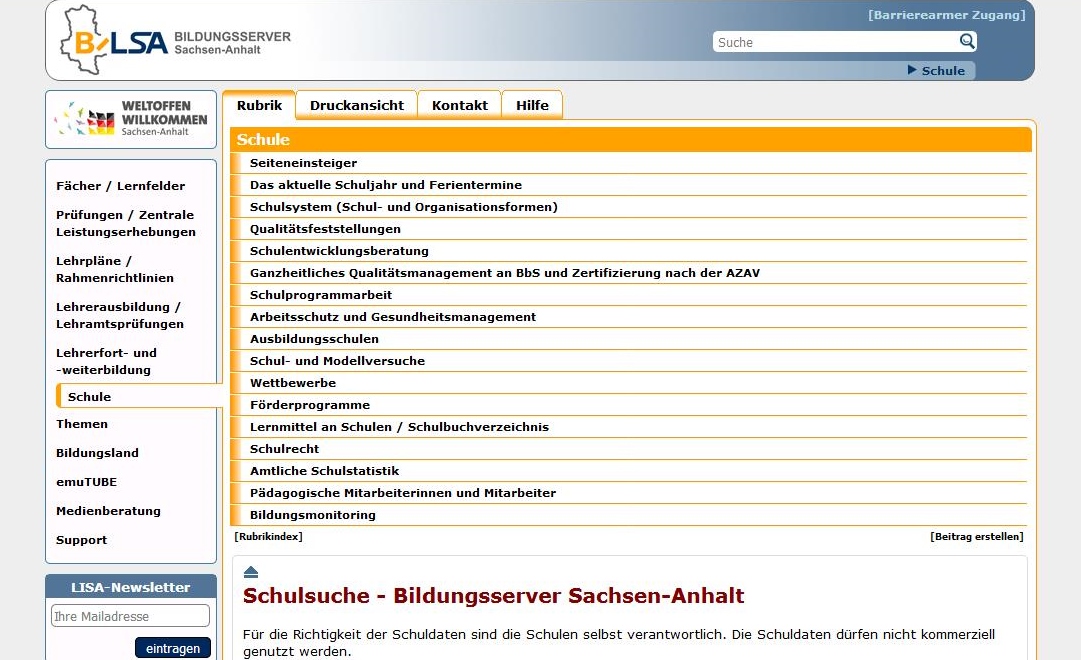 Schuldaten-Bundesländer-Check #13: Sachsen-Anhalt